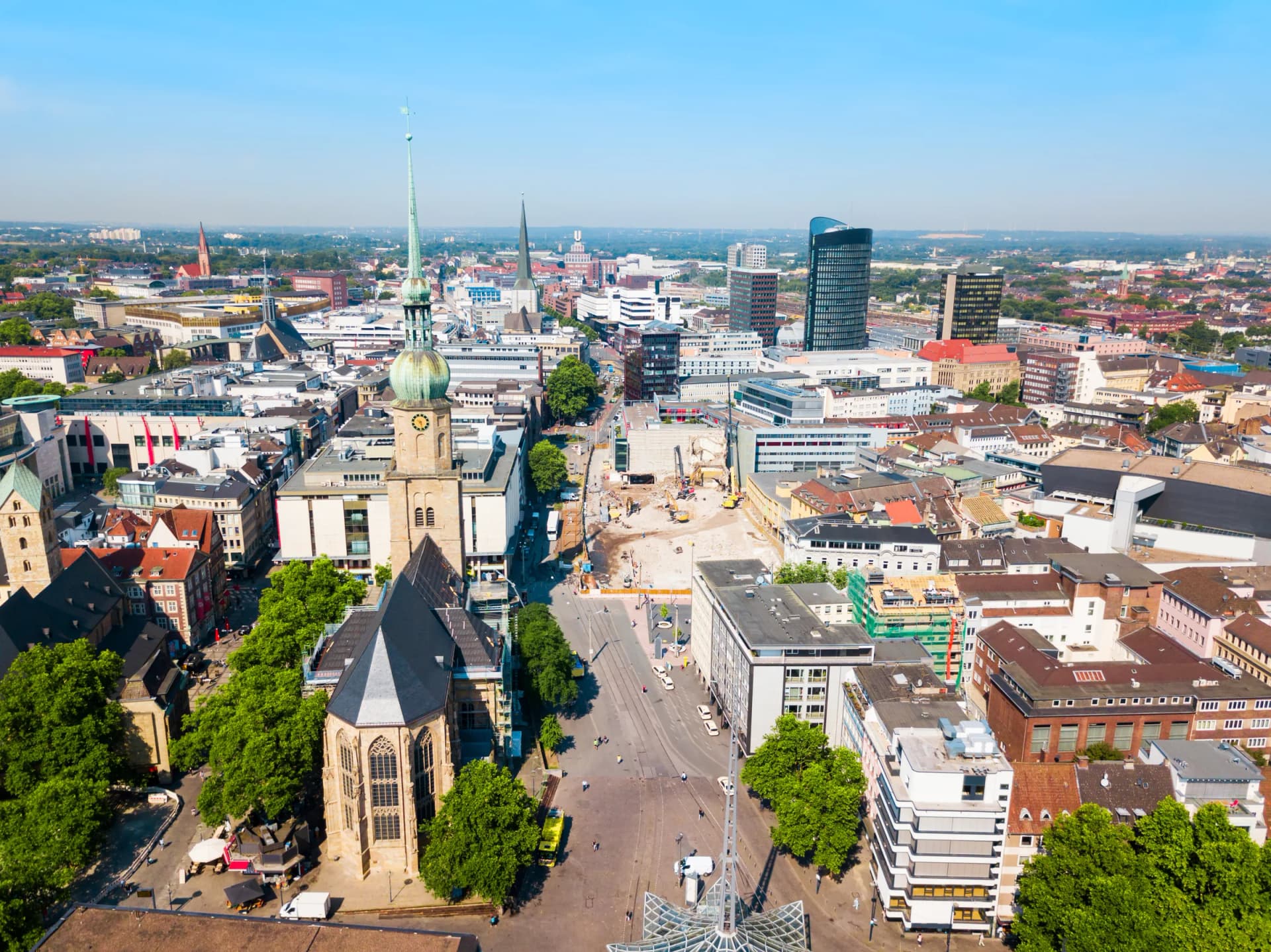 Luftaufnahme der Dortmunder Innenstadt