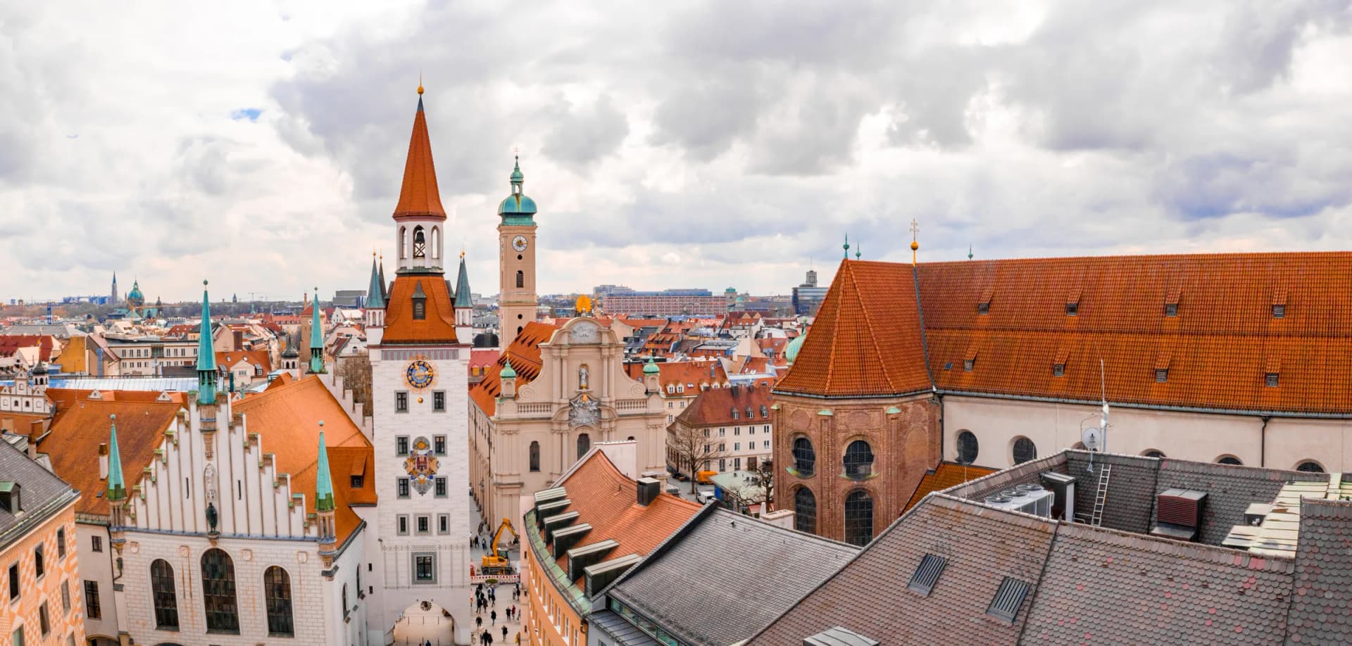 Altes Rathaus und Dächer der Münchner Altstadt
